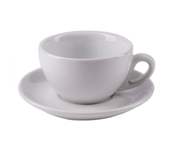"MILANO" Cappuccino Cups (IPA) 204ml - white